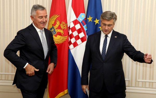 Premijer Plenković primio je u posjet crnogorskog predsjednika Milu Đukanovića