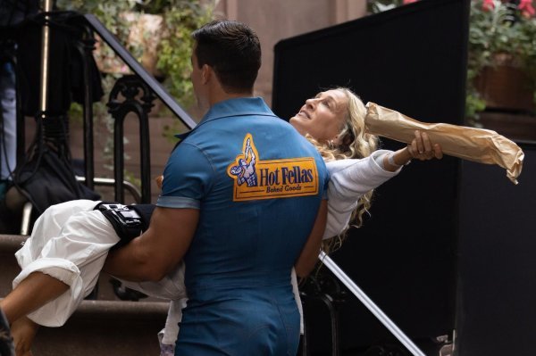 Sarah Jessica Parker na snimanju druge sezone serije 'And Just Like That'