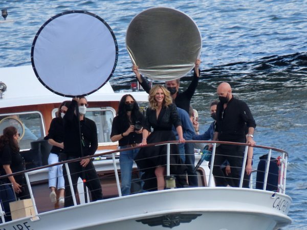 Julia Roberts na snimanju reklame u Parizu