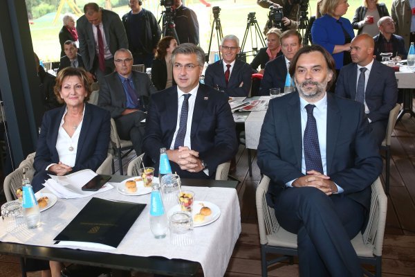 Martina Dalić, Andrej Plenković i Dražen Klarić
