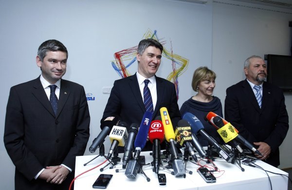 Kukuriku koalicija, Zoran Milanović, Boris Miletić, Vesna Pusić i Silvano Hrelja