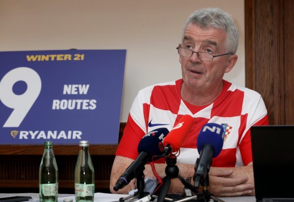 Konferencija za medije Michaela O'Learyja, izvršnog direktora tvrtke Ryanair