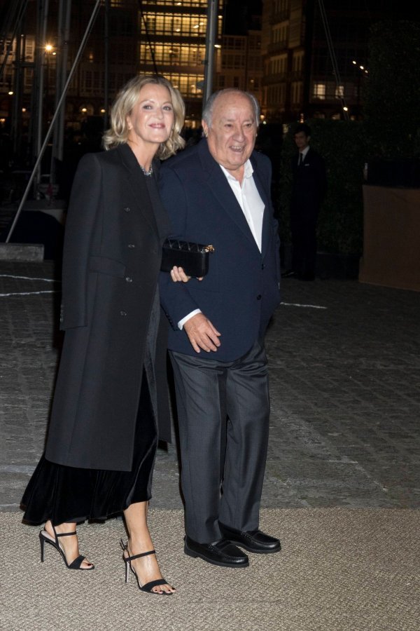 Amancio Ortega i sadašnja supruga Flora Pérez