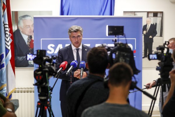 Andrej Plenković nakon sjednice Predsjedništva HDZ-a