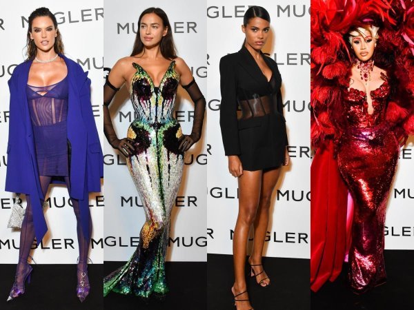 Poznate dame na izložbi 'Thierry Mugler: Couturissime'