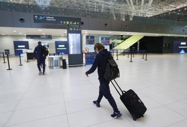 Hrvatska nogometna reprezentacija na putu za Cipar