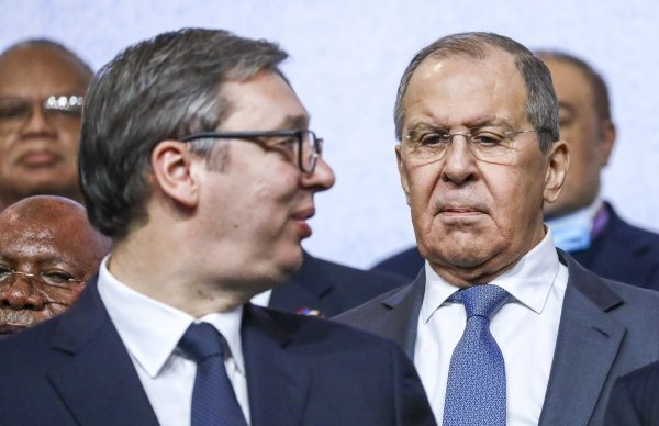 Aleksandar Vučić i Sergej Lavrov