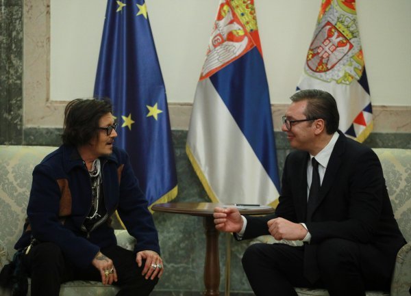 Susret Johnnyja Deppa i Aleksandra Vučića