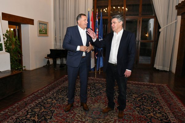 Milorad Dodik i Zoran Milanović u Zagrebu
