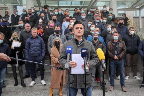 Prosvjed Hrvatskog strukovnog sindikata kontrolora letenja