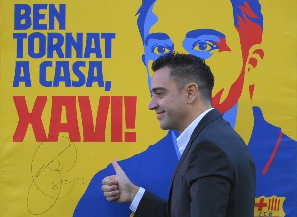 Novi trener Barcelone Xavi predstavljen na Nou Campu, 8.11.2021.