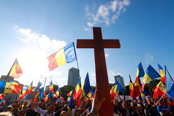 Prosvjed protiv epidemioloških mjera u Rumunjskoj