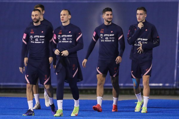 Hrvatski nogometni reprezentativci odradili trening na Maksimiru