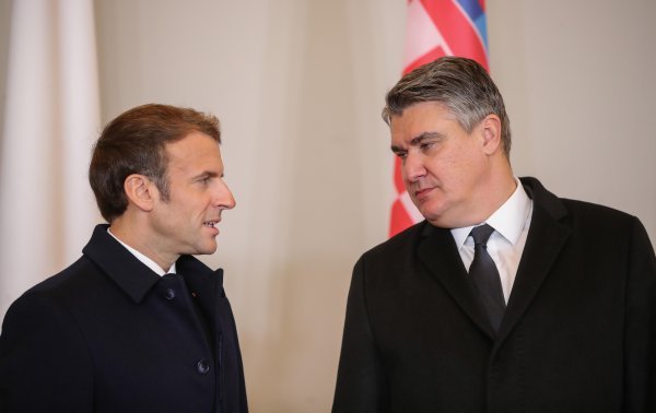 Predsjednik Milanović sastao se s predsjednikom Francuske Republike Emmanuelom Macronom