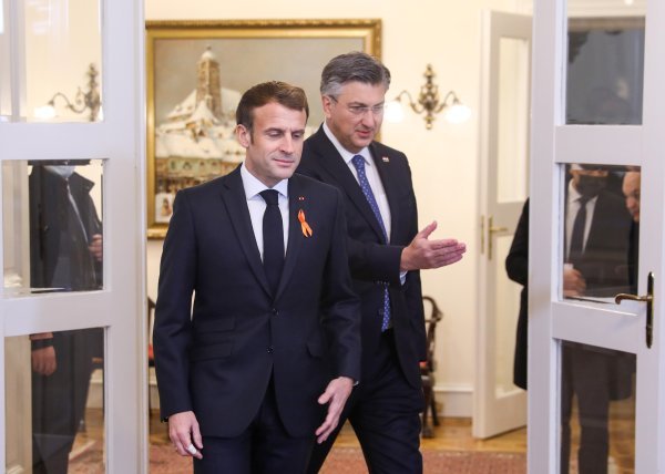 Zagreb: Premijer Plenković sastao se s predsjednikom Francuske Republike Emmanuelom Macronom