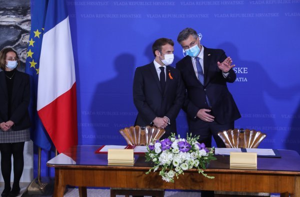 Andrej Plenković i Emmanuel Macron potpisali ugovor o strateškoj suradnji