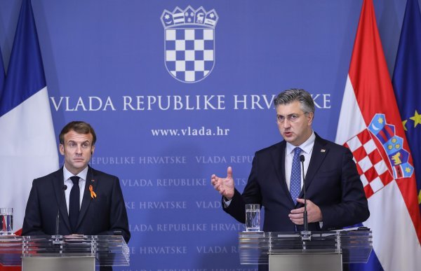 Andrej Plenković i Emmanuel Macron dali izjave za medije