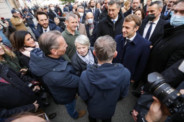Andrej Plenković i Emmanuel Macron prošetali su Gornjim gradom