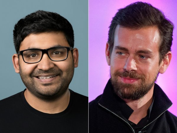 Parag Agrawal i Jack Dorsey