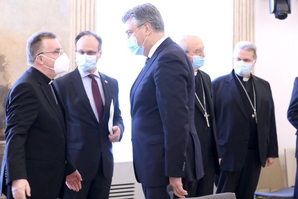 Redoviti polugodišnji sastanak Andreja Plenkovića i predstavnika Hrvatske biskupske konferencije