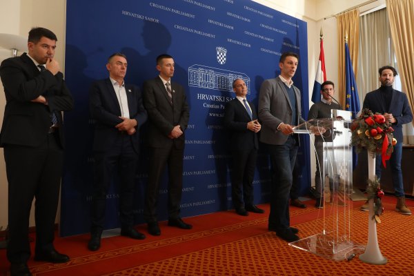 Konferencija za medije Mosta i Domovinskog pokreta