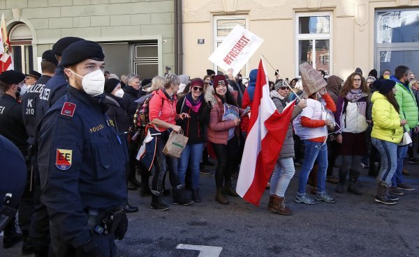 Prosvjed protiv cijepljenja u Beču