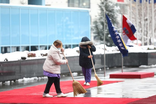 Posljednje pripreme za doček premijera Andreja Plenkovića u Sarajevu