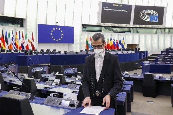 Priprema plenarne sjednice Europskog parlamenta u Strasbourgu