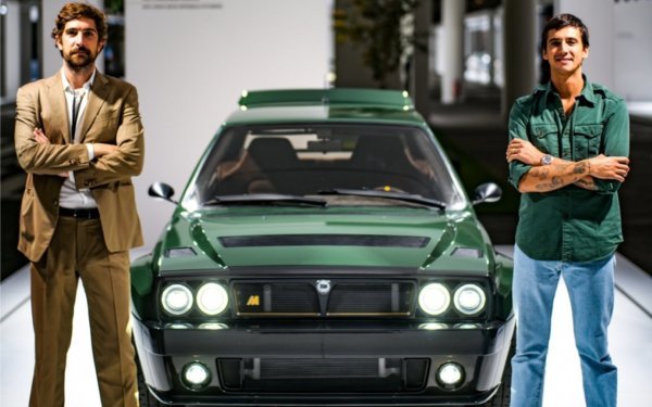 Osnivači tvrtke Automobili Amos: Eugenio Amos (desno) i Carlo Borromeo (lijevo)