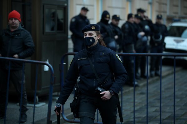 Prosvjed na Markovu trgu