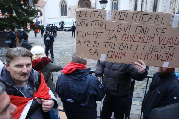 Prosvjed na Markovu trgu 2