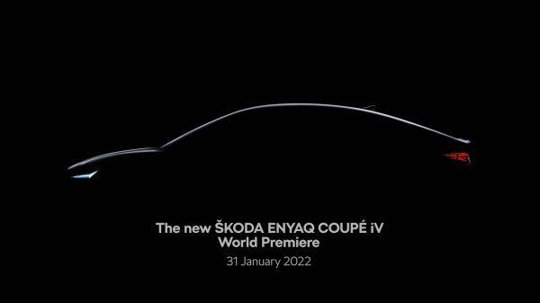 Škoda Enyaq Coupé iV će imati svoju svjetsku premijeru 31. siječnja u Pragu