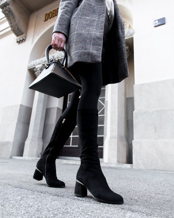 Ženske visoke čizme na petu