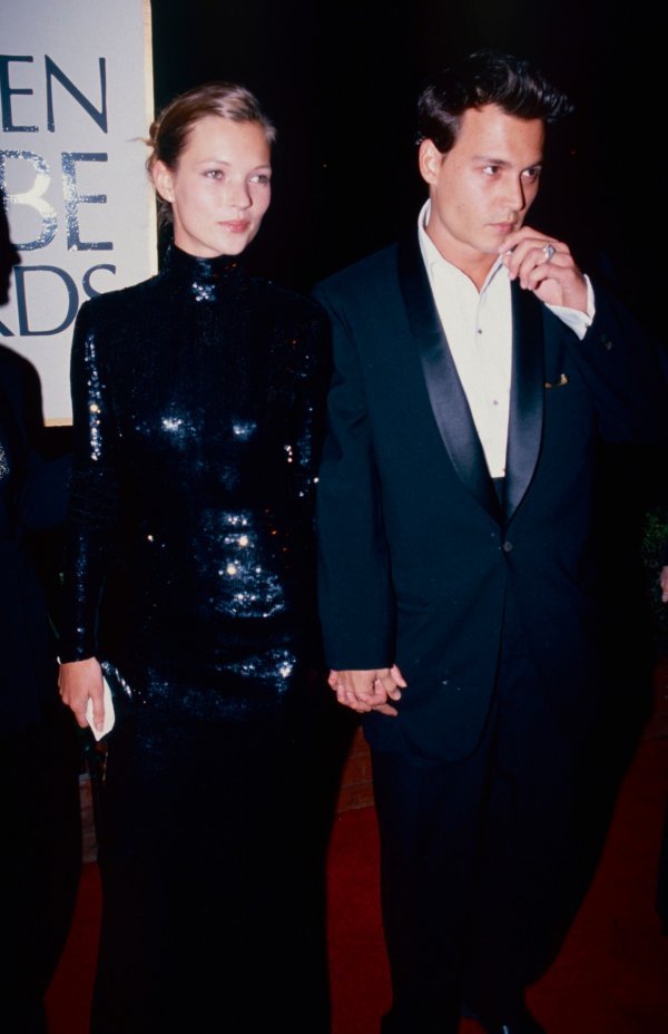 Kate Moss i Johnny Depp 1995.