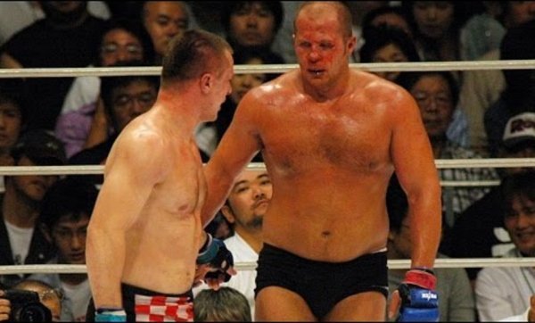 Mirko Filipović Cro Cop i Fedor Emelianenko 2005. godine