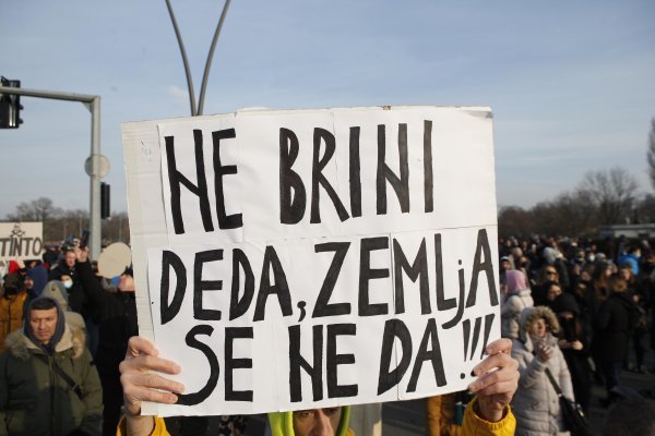 Prosvjedi protiv Rio Tinta u Srbiji održani u prosincu