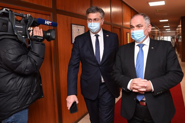 Andrej Plenković sa splitsko-dalmatinskim županom Blaženkom Bobanom