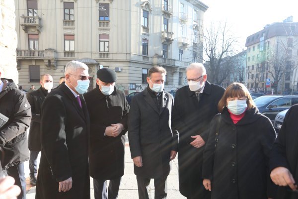 Andrej Plenković i Gordan Jandroković na misi povodom 30. obljetnice priznanja Hrvatske