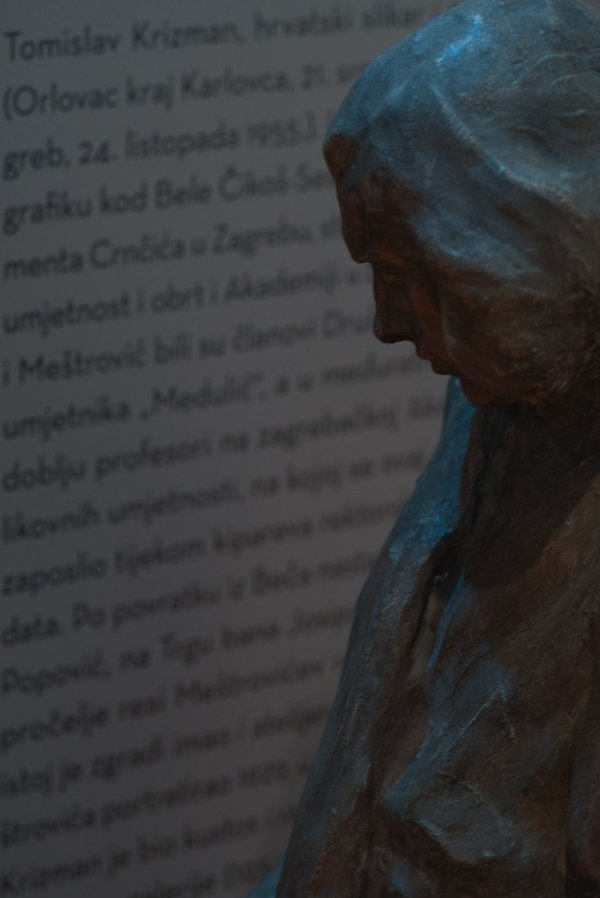 Ivan Meštrović, Tomislav Krizman (detalj), portret, Beč, 1904., vlasništvo Atelijera Meštrović, Zagreb, postav u Likovnoj galeriji GMK, Foto Damir Gamulin
