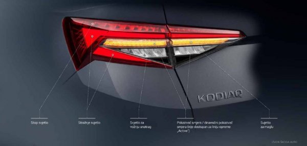 Škoda Kodiaq stražnja LED svjetla