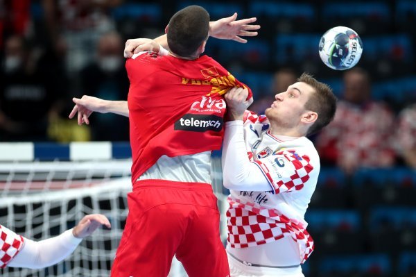 Hrvatska - Crna Gora, rukomet, EP u rukometu 2022., 20.1.2022.