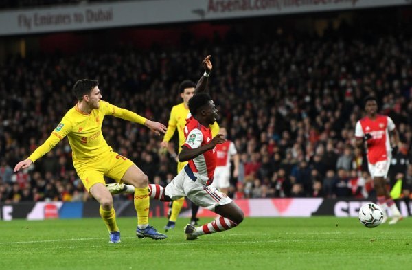 Arsenal - Liverpool, Liga kup, 20.1.2022.