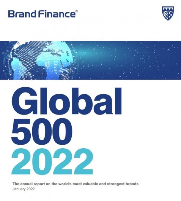 U izvješću 'Brand Finance Global 500' svake godine identificira 500 najvažnijih brendova širom svijeta