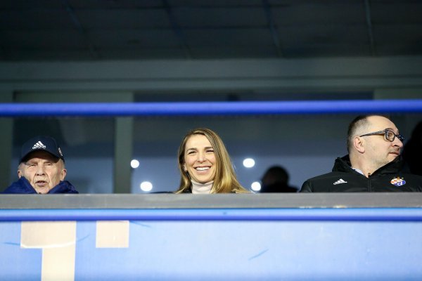 Gradonačelnik Tomislav Tomašević u svečanoj loži na stadionu Maksimir tijekom utakmice između Dinama i Rijeke