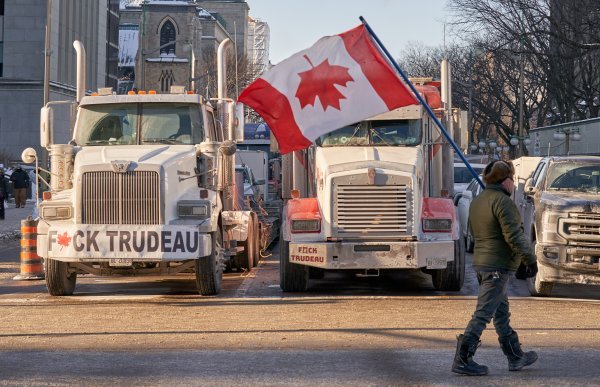 Prosvjednici u Ottawi, Kanada