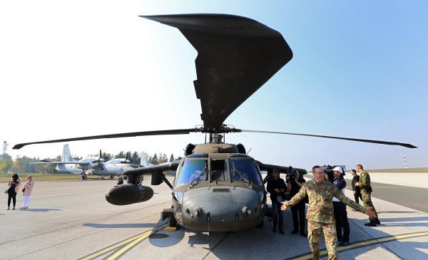 Predstavljanje helikoptera Black Hawk na Plesu u listopadu 2018.