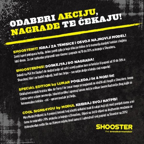 Shooster dan u Arena Centru Promo