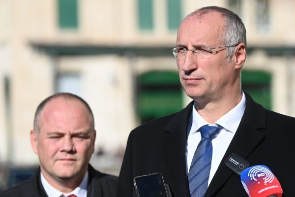 Split: Ivica Puljak i njegov zamjenik Antonio Kuzmanić održali konferenciju za medije