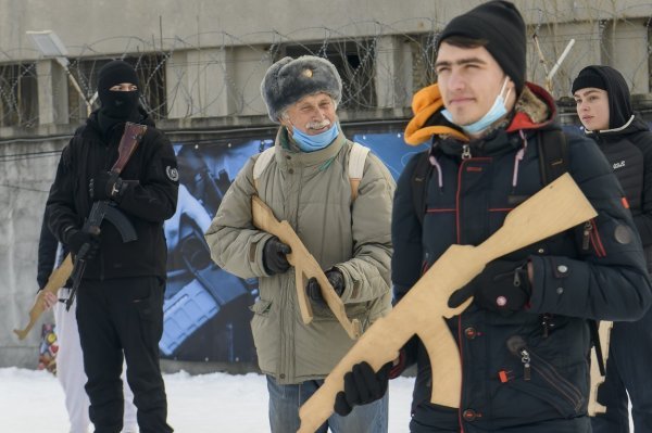 Vojni trening za civile u Ukrajini