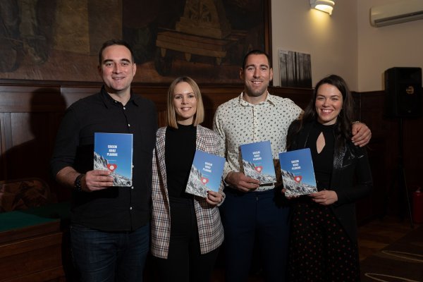 Gordan Turković, Valentina Mezdić, Ranko Dragičević i Gina Damjanović na promociji knjige u Zagrebu